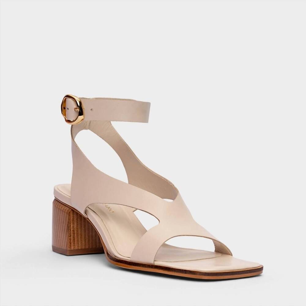NEW CARRANO women's porcini strappy sandal in beige